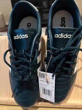 adidas Grand Court Lo Sneakers in Deep Green and White NIB